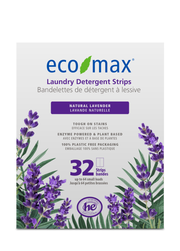Product image of Eco-Max Bandes de détergent à lessive - Lavande naturelle 