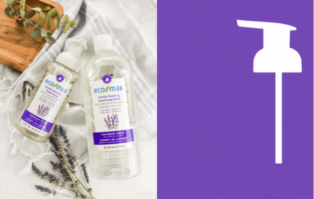 Eco-Max Gentle Foaming Hand Soap - Lavender Fields Zero Wasted Pumps