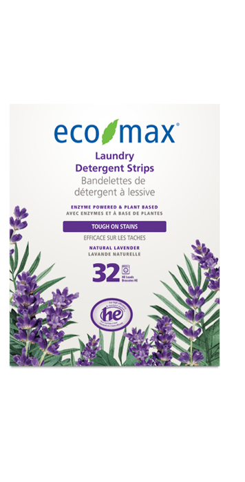 Natural Lavender Laundry Detergent<br>Strips